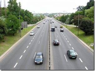 Cars on the highway