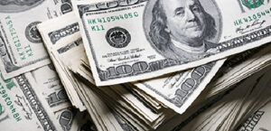A pile of money